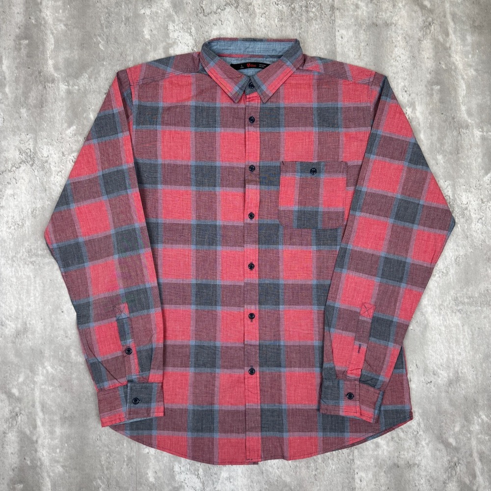 Stoic Jasper Plaid Flannel Shirt Mens Large Red Outdoors Hunting Lumberjack NWT‎
